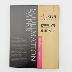 A-SUB Sublimation Paper 125G 8.5"x11" 110 Sheets Heat Transfer Inkjet Paper NEW
